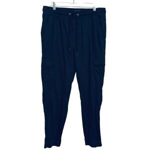Dogg Supply Snoop Dogg Cargo Joggers Mens Large Black Elastic Waist Excellent